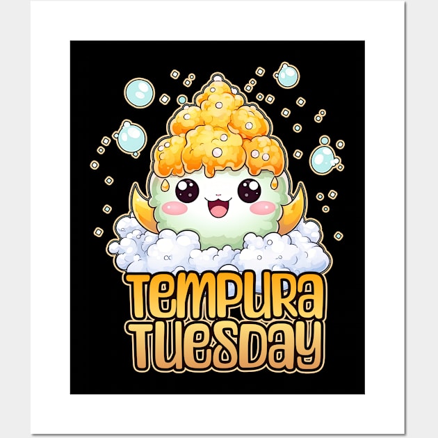 Tempura Tuesday Foodie Design Wall Art by DanielLiamGill